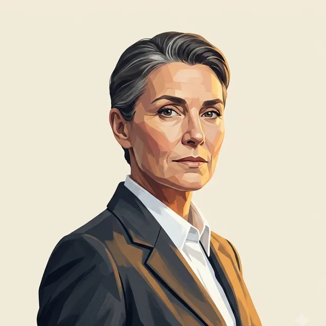 Illustrated portrait of the Adjudicator persona