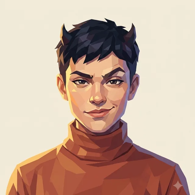 Illustrated portrait of the Devil’s Advocate persona